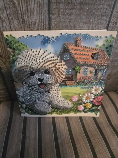 diamond painting hondje