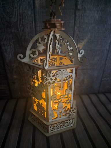 mooi houten kerst ornament
