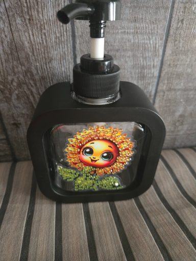 zeep pompje zonnebloem painting